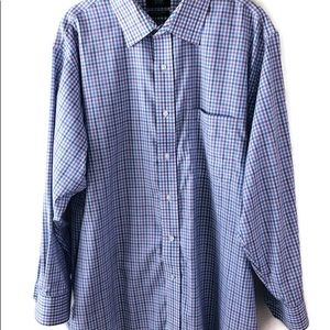 Berkley Jensen wrinkle free spread collar shirt.